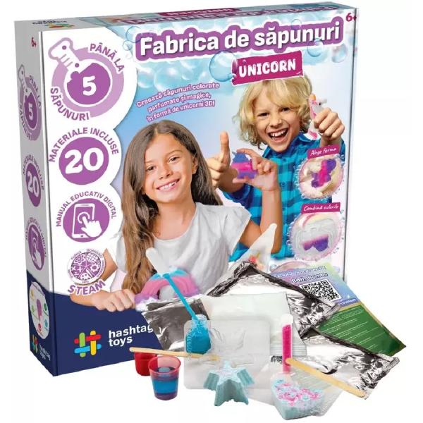 Set Fabrica de sapun cu unicorn. Kit STEAM