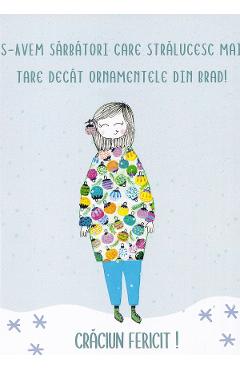 Poza produsului Carte postala: Craciun fericit! Globuri