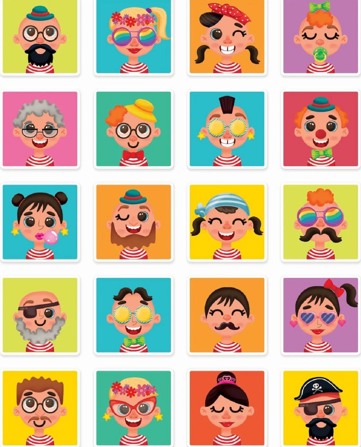 Joc magnetic: Fete amuzante. Happi Hobbi