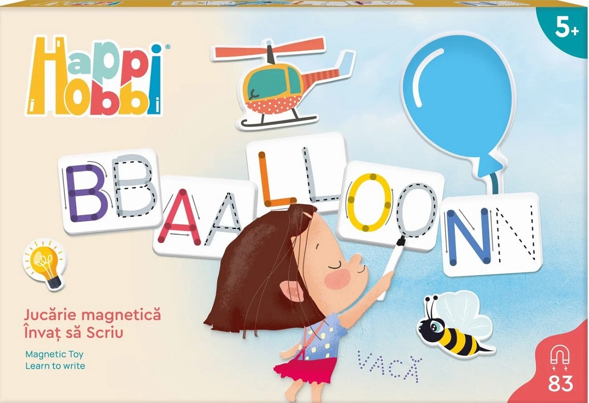 Joc magnetic: Invat sa scriu. Happi Hobbi