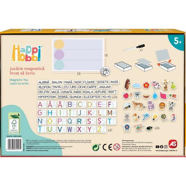 Joc magnetic: Invat sa scriu. Happi Hobbi