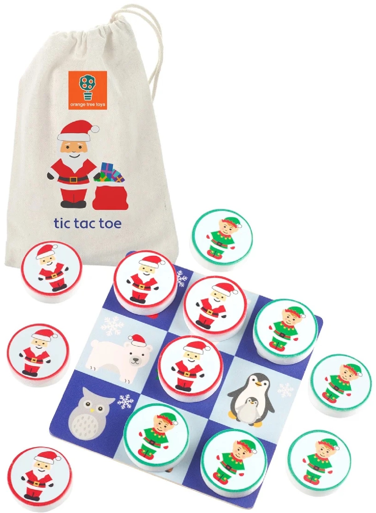 Joc: Tic Tac Toe din lemn. Varianta de sarbatori