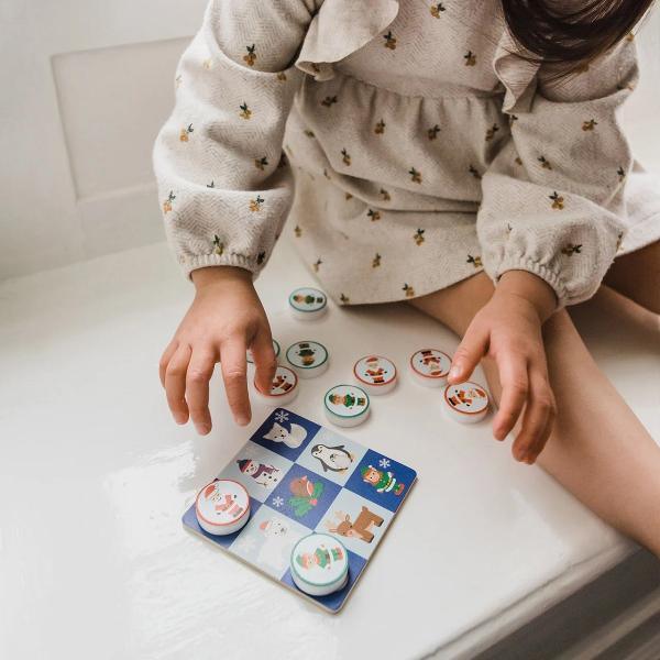 Joc: Tic Tac Toe din lemn. Varianta de sarbatori