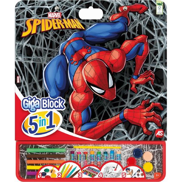 Set pentru desen. Giga block. Spider-Man 5 in 1