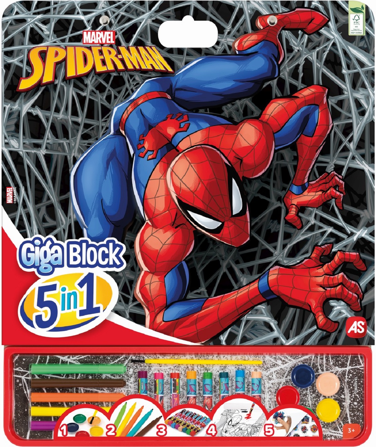 Set pentru desen. Giga block. Spider-Man 5 in 1