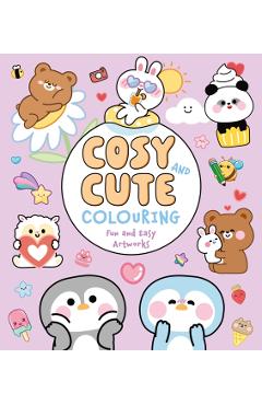Coperta cărții 'Cosy and Cute Colouring - Violet Peto'