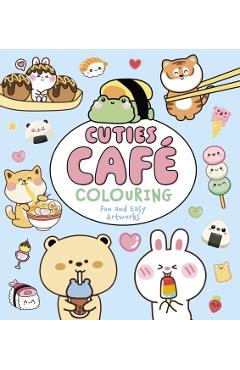 Coperta cărții 'Cuties Cafe Colouring - Violet Peto'