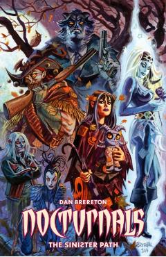 Coperta cărții 'Nocturnals: The Sinister Path - Dan Brereton'