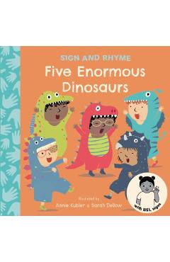 Coperta cărții 'Five Enormous Dinosaurs BSL -'