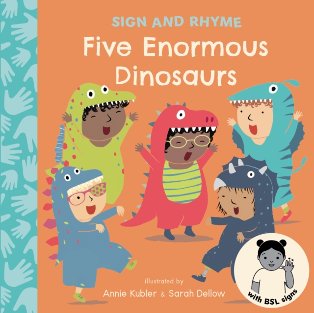 Coperta cărții 'Five Enormous Dinosaurs BSL -'