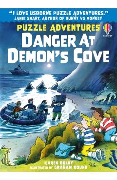 Coperta cărții 'Danger at Demon's Cove - Karen Dolby'
