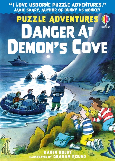 Coperta cărții 'Danger at Demon's Cove - Karen Dolby'