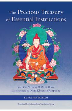 Coperta cărții 'The Precious Treasury of Essential Instructions: Explanations on the Treasury of Essential Instructions of Gyalwa'