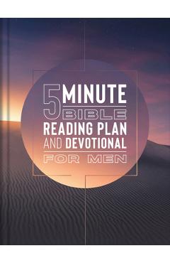 Coperta cărții 'The 5-Minute Bible Reading Plan and Devotional for Men - Ed Strauss'