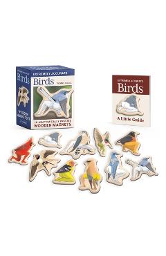 Coperta cărții 'Extremely Accurate Birds Wooden Magnet Set: 10 Anatomically Precise Magnets - Tommy Siegel'