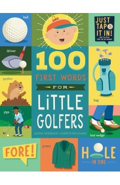 Coperta cărții '100 First Words for Little Golfers: A Parody Primer for the Course - Adina Oberman'