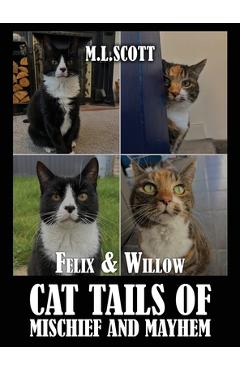 Coperta cărții 'Felix & Willow cat tails of mischief and mayhem - M. L. Scott'