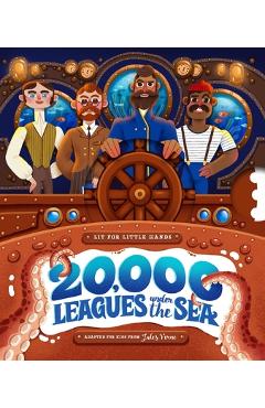 Coperta cărții 'Lit for Little Hands: 20,000 Leagues Under the Sea: An Interactive Board Book Adapting the Classic for Kids Volume 11 -'
