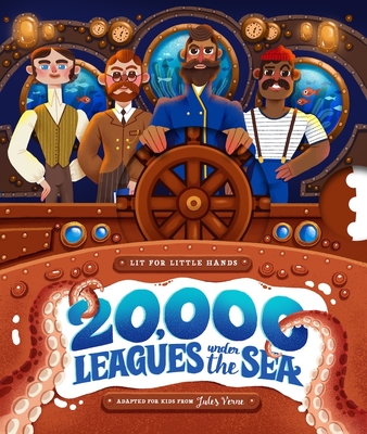 Coperta cărții 'Lit for Little Hands: 20,000 Leagues Under the Sea: An Interactive Board Book Adapting the Classic for Kids Volume 11 -'