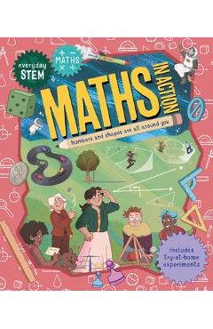 Coperta cărții 'Everyday Stem Maths - Maths in Action - Lou Abercrombie'