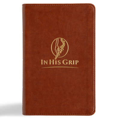 CSB in His Grip Golfer's Bible, Brown Leathertouch - 