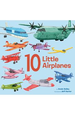 Coperta cărții '10 Little Airplanes - Annie Bailey'