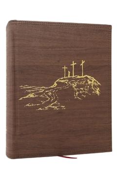 Coperta cărții 'Nkjv, Journal the Word Reference Bible: Let Scripture Explain Scripture. Reflect on What You Learn (Brown Leathersoft'