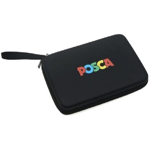 Uniball Posca. Mapa PVC dur echipata cu 24 markere