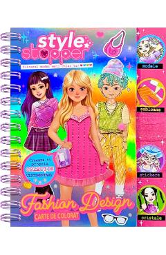 Carte de colorat: Fashion Design