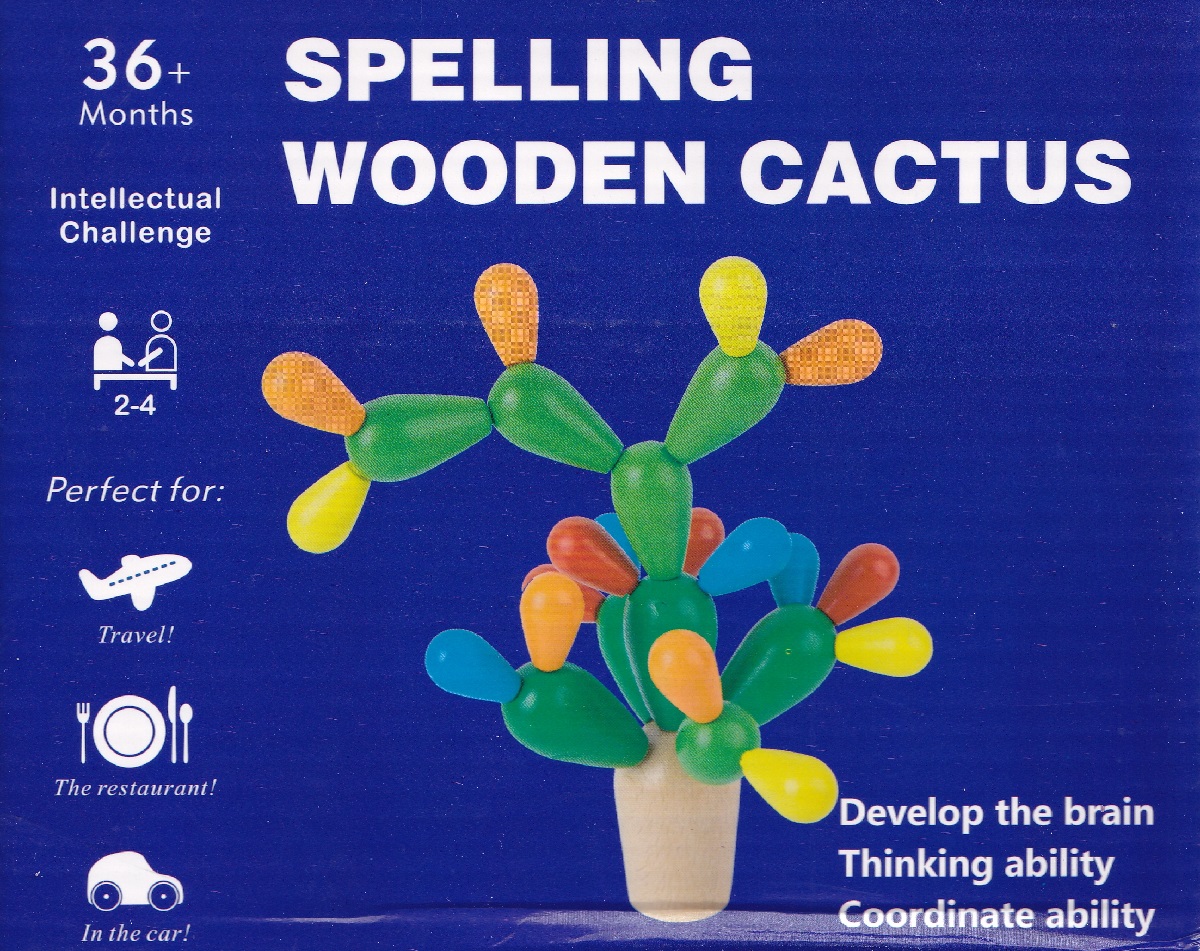 Joc din lemn de echilibru: Cactus