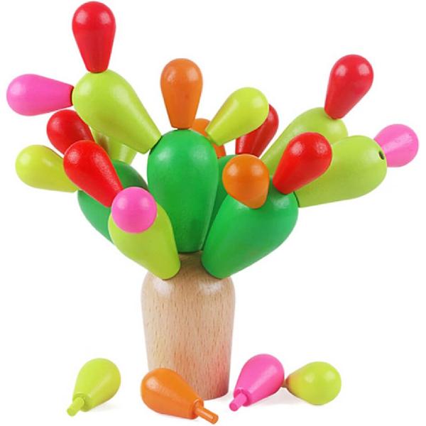 Joc din lemn de echilibru: Cactus