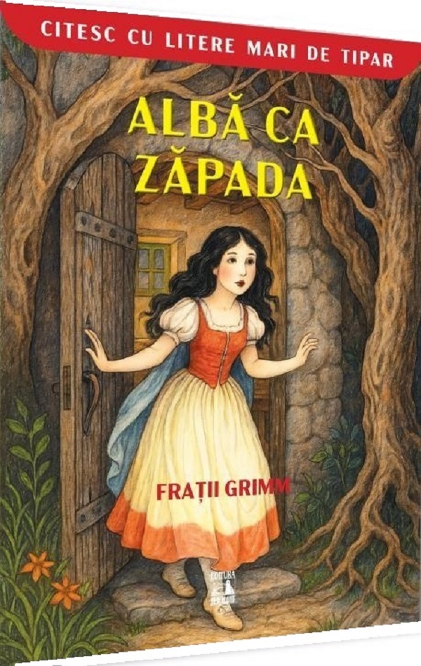 Alba ca Zapada. Citesc cu litere de tipar - Fratii Grimm