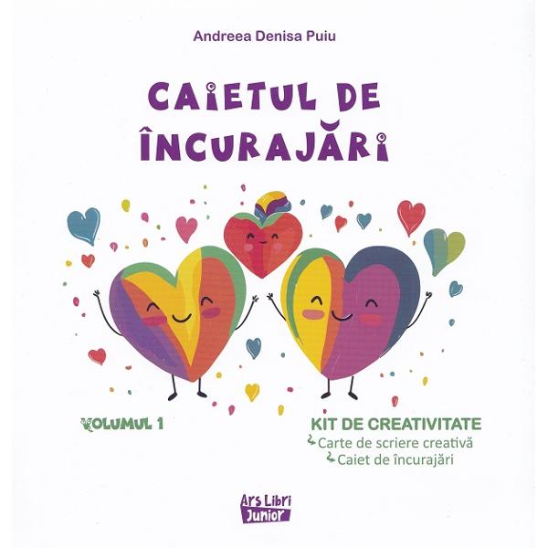 Pachet: 200 de scantei de creatie Vol.1. Kit de creativitate - carte + caiet - Andreea Denisa Puiu