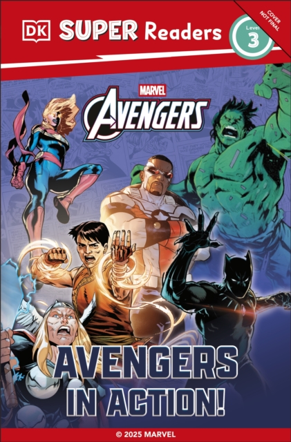Coperta cărții 'DK Super Readers Level 3 Marvel Avengers in Action -'