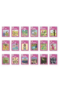 Jolly Phonics Pink Readers Complete Set: In Print Letters (American English Edition) - Sara Wernham