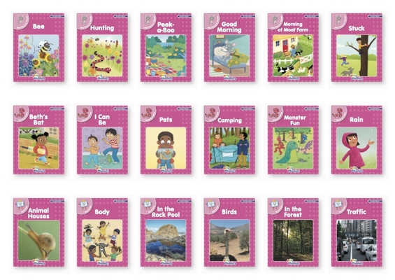 Jolly Phonics Pink Readers Complete Set: In Print Letters (American English Edition) - Sara Wernham