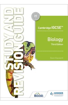 Poza produsului Cambridge Igcse(tm) Biology Study and Revision Guide Third Edition: Hodder Education Group - Dave Hayward