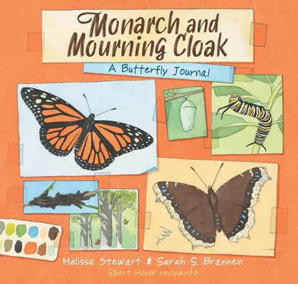 Coperta cărții 'Monarch and Mourning Cloak: A Butterfly Journal - Melissa Stewart'