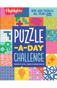 Coperta cărții 'Puzzle-A-Day Challenge: Bite-Size Puzzles All Year Long -'