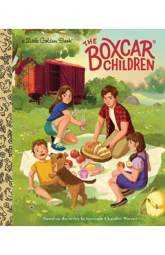 Coperta cărții 'The Boxcar Children Little Golden Book - Gertrude Chandler Warner'