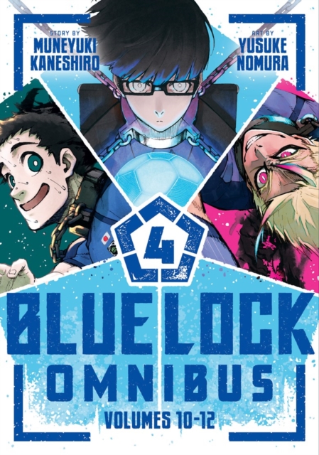 Coperta cărții 'Blue Lock Omnibus 4 (Vol. 10-12) - Muneyuki Kaneshiro'