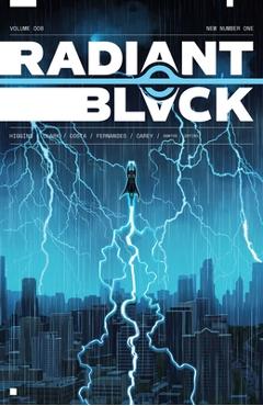Coperta cărții 'Radiant Black Volume 8: A Massive-Verse Book - Kyle Higgins'