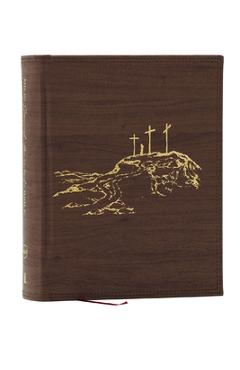 Poza produsului Nkjv, Journal the Word Bible, Large Print: Reflect, Journal or Create Art Next to Your Favorite Verses (Brown Leathersoft Over Board, Red Letter) - 