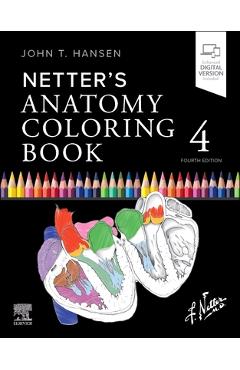 Coperta cărții 'Netter's Anatomy Coloring Book - John T. Hansen'