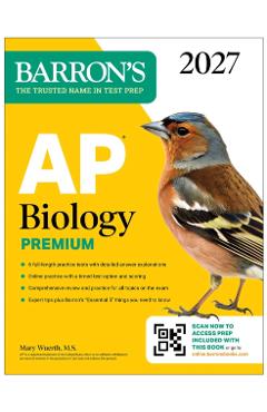 Coperta cărții 'AP Biology Premium, 2027: Prep Book with 6 Practice Tests + Comprehensive Review + Online Practice (Barron's AP Prep) -'