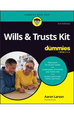 Coperta cărții 'Wills & Trusts Kit for Dummies - Aaron Larson'