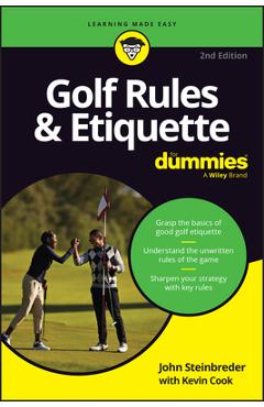 Coperta cărții 'Golf Rules & Etiquette for Dummies - John Steinbreder'
