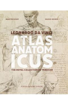 Coperta cărții 'Leonardo Da Vinci Atlas Anatomicus: The Royal Collection of Windsor - Martin Kemp'