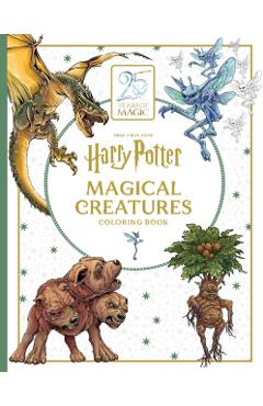 Coperta cărții 'Harry Potter: Magical Creatures Coloring Book -'
