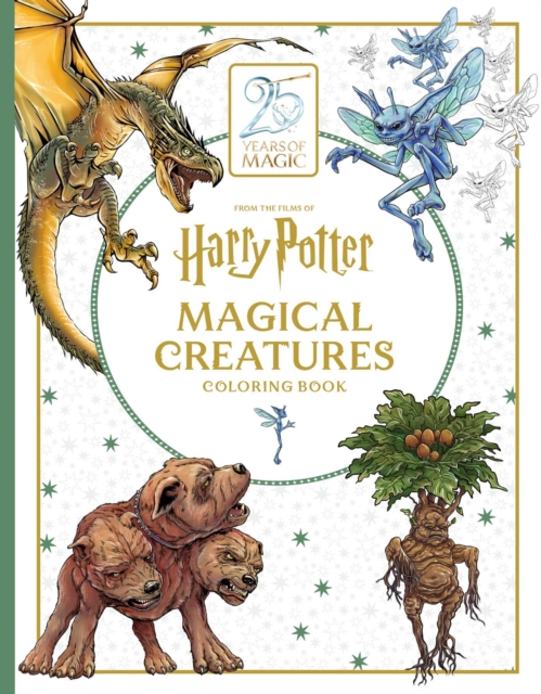 Coperta cărții 'Harry Potter: Magical Creatures Coloring Book -'